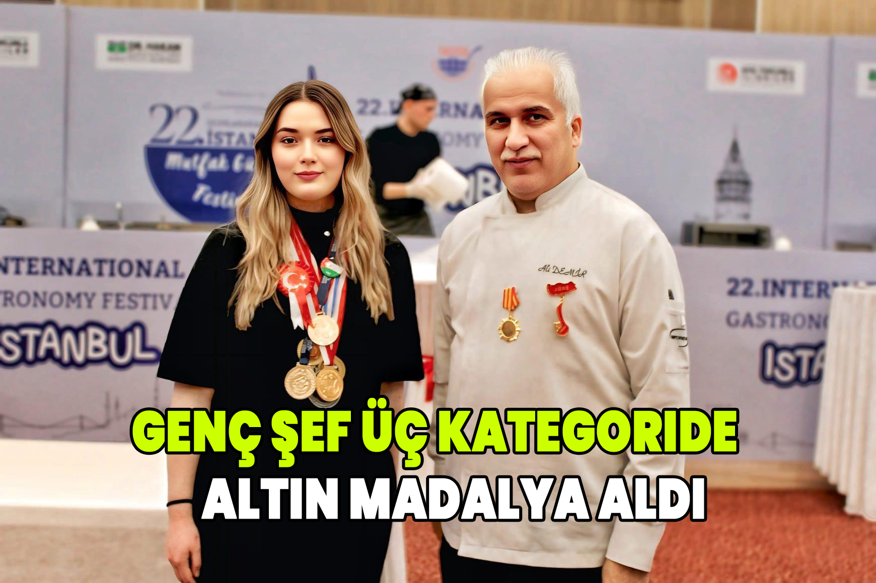 Genç Şeften Üç Kategoride Altın Madalya